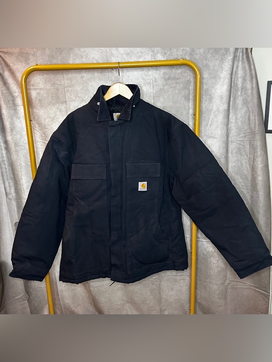 Carhartt Other - Carhartt Quilted Lined Work Jacket Black Heavy Duty XL
